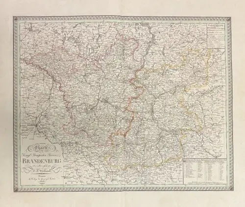Charte von der Königl. Preussischen Provinz Brandenburg entworfen von C. F. Weil
