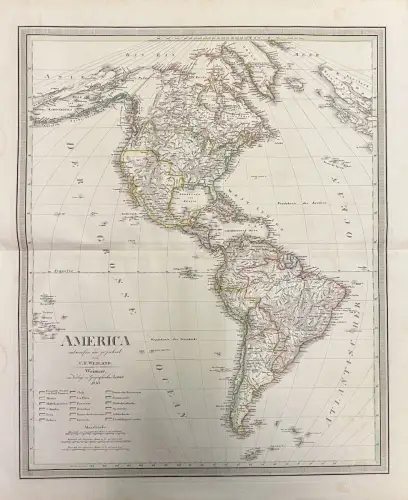America entworfen und gezeichnet von C. F. Weiland. WEILAND, C[arl] F[erdinand].