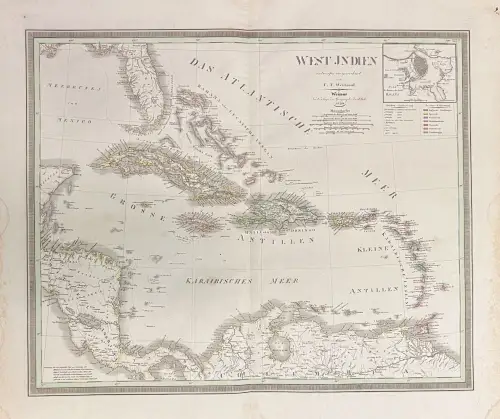 West Jndien [West Indien] entworfen und gezeichnet von C. F. Weiland. WEILAND, C