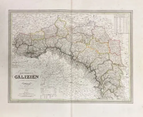 Das Königreich Galizien entworfen und gezeichnet von C. F. Weiland. WEILAND, C[a