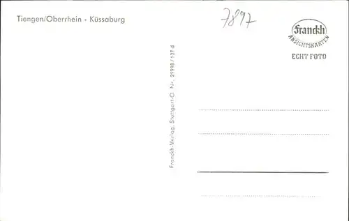 Tiengen Tiengen Kuessaburg Fliegeraufnahme  * / Freiburg im Breisgau /Breisgau-Hochschwarzwald LKR