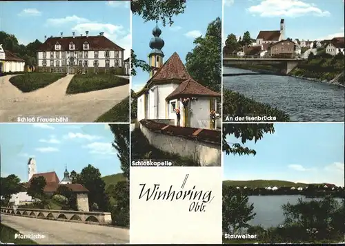 Winhoering Winhoering Schloss Frauenbuehl Isenbrueck Stauweiher Kirche  Schloss Kapelle x / Winhoering /Altoetting LKR