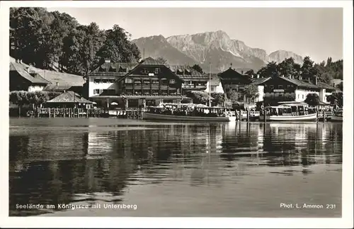 Koenigssee Koenigssee Untersberg Schiff * / Schoenau a.Koenigssee /Berchtesgadener Land LKR