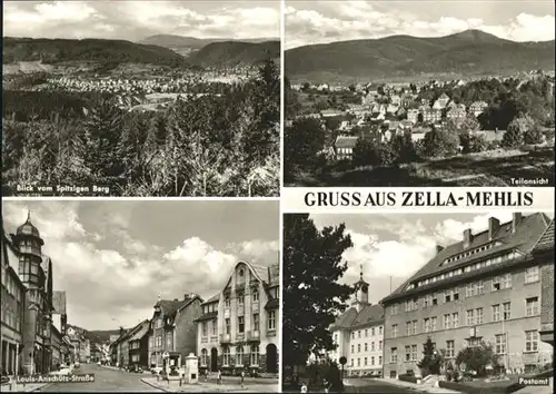 Zella-Mehlis Zella-Mehlis Louis Anschuetz Strasse Postamt * / Zella-Mehlis /Schmalkalden-Meiningen LKR
