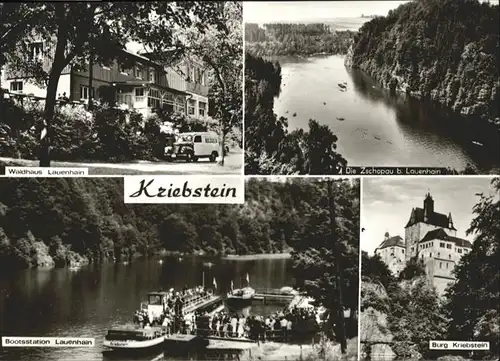 Kriebstein Kriebstein Waldhaus Lauenhain Bootsstation Lauenhain Burg  * / Kriebstein /Mittelsachsen LKR