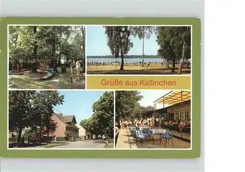 Kallinchen Kallinchen Minigolfanlage Strandbad Eisdiele Olivia x / Zossen /Teltow-Flaeming LKR