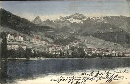 Lac Leman Genfersee Montreux les Rochers de Naye / Genf /Bz. Geneve City