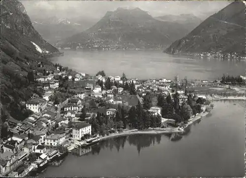 Melide Fliegeraufnahme  / Melide /Bz. Lugano