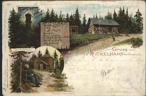 Kickelhahn Gabelbach Turm Goethehaus / Ilmenau /Ilm-Kreis LKR