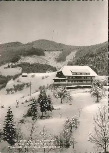 Buerchau Pension Berggasthof Sonnhalde / Buerchau /Loerrach LKR