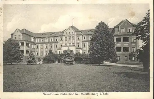 Greiffenberg Schlesien Sanatorium Birkenhof / Lwowek Slaski Niederschlesien /