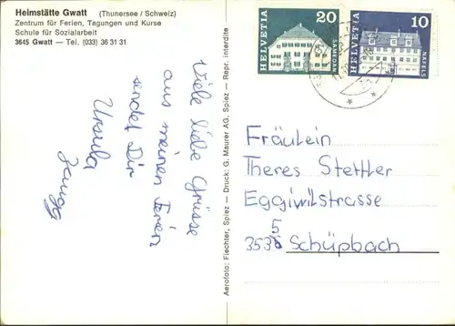 Gwatt Gwatt Heimstaette  x / Gwatt /Bz. Thun