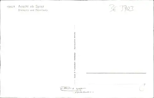 Aeschi Spiez Aeschi Spiez Dreispitz Bluemlisalp * / Aeschi Spiez /Bz. Frutigen