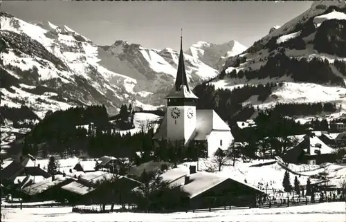 Frutigen Frutigen Winter Kirche Doldenhoerner x /  /