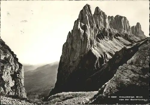 Bruelisau Bruelisau [Stempelabschlag] Kreuzberge Saxerluecke x / Bruelisau /Bz. Appenzell IR