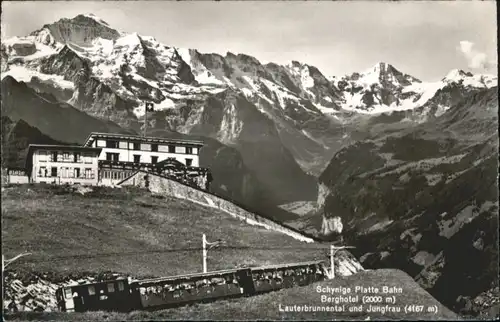 Schynige Platte Schynige Platte Berghotel Zug x / Schynige Platte /Rg. Lauterbrunnen