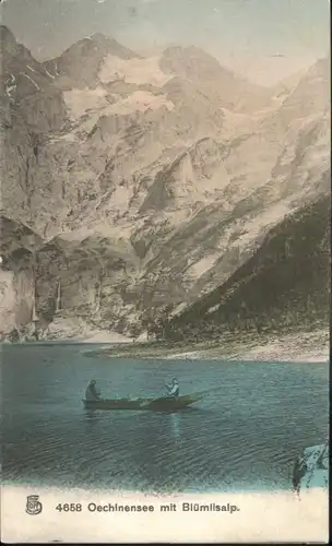 Oeschinensee Oeschinensee Bluemlisalp Schiff x / Oeschinenhorn /Rg. Muerren