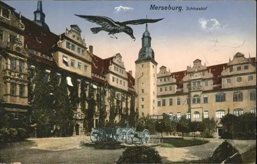 Merseburg Saale Merseburg Saale Schlosshof Vogel x / Merseburg /Saalekreis LKR