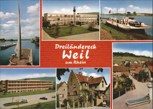 Weil Rhein Weil Rhein Brunnen Schiff * / Weil am Rhein /Loerrach LKR