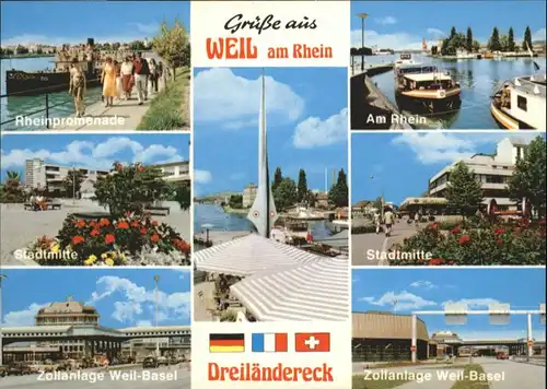 Weil Rhein Weil Rhein Zollanlage Rhein Schiff * / Weil am Rhein /Loerrach LKR