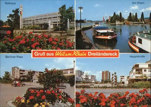 Weil Rhein Weil Rhein Rathaus Berliner Platz Hauptstrasse Rhein * / Weil am Rhein /Loerrach LKR