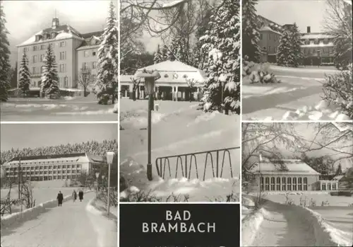 Bad Brambach Bad Brambach Sanatorium Joliot Curie Vogtlandhaus Festhalle x / Bad Brambach /Vogtlandkreis LKR
