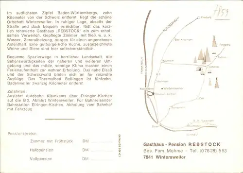 Wintersweiler Wintersweiler Gasthaus Rebstock * / Efringen-Kirchen /Loerrach LKR