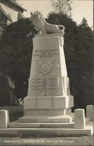 Hofheim Unterfranken Hofheim Unterfranken Denkmal Opfer Weltkrieg x / Hofheim i.UFr. /Hassberge LKR