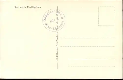 Vandans Vorarlberg Luenersee Kirchlispitzen * / Vandans /Bludenz-Bregenzer Wald