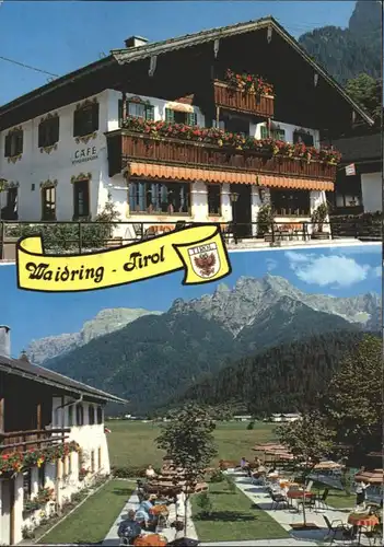 Waidring Tirol Wappen Cafe Restaurant Schneidermann x / Waidring /Tiroler Unterland