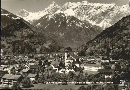 Schruns Vorarlberg Schruns Montafon Zimba Vandanser Wand x / Schruns /Bludenz-Bregenzer Wald