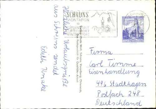 Schruns Vorarlberg Schruns Montafon Zimba Vandanser Wand x / Schruns /Bludenz-Bregenzer Wald