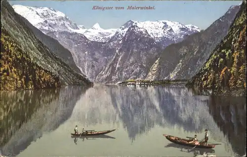 Koenigssee Koenigssee Boot x / Schoenau a.Koenigssee /Berchtesgadener Land LKR