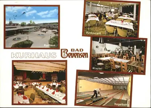 Bad Bevensen Bad Bevensen Kurhaus Restaurant Klause Kegelbahn x / Bad Bevensen /Uelzen LKR