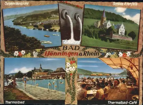 Bad Hoenningen Bad Hoenningen Schloss Arenfels Thermalbad Cafe Schwimmbad x / Bad Hoenningen /Neuwied LKR