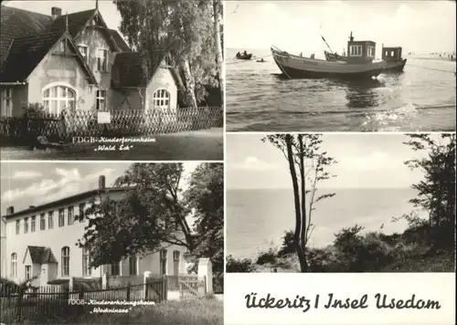 ueckeritz Usedom ueckeritz Usedom Kinderferienheim Wald Eck Wockninsee Boot x / ueckeritz Usedom /Ostvorpommern LKR