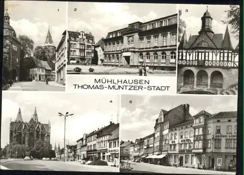 Muehlhausen Muehlhausen Thomas Muentzer Stadt Frauentor Karl Marx Platz Popperoder Quelle Wilhelm Pieck Platz Gaststaette Gruene Linde x /  /