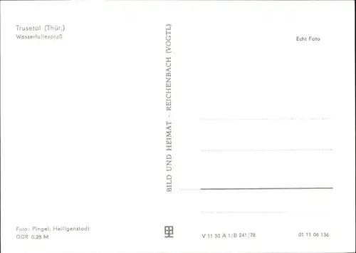 Trusetal Trusetal Wasserfallexpress Kutsche * / Trusetal /Schmalkalden-Meiningen LKR