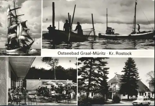 Graal-Mueritz Ostseebad Graal-Mueritz Segelschulschiff Wilhelm Pieck Broiler Gaststaette x / Seeheilbad Graal-Mueritz /Bad Doberan LKR