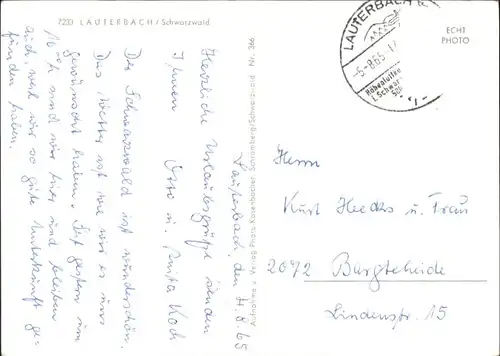 Lauterbach Schwarzwald Lauterbach Schwarzwald  x / Lauterbach /Rottweil LKR