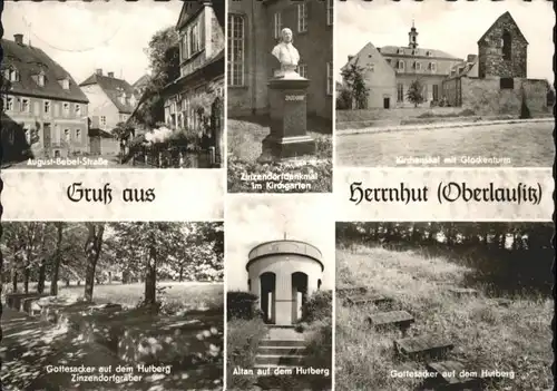 Herrnhut Herrnhut August Bebel Strasse Zinzendorfdenkmal Glockenturm Altan Gottesacker x / Herrnhut /Goerlitz LKR