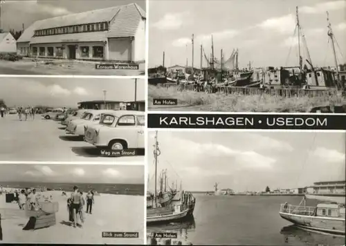 Karlshagen Karlshagen Konsum Warenhaus Strand Hafen x / Karlshagen Usedom /Ostvorpommern LKR