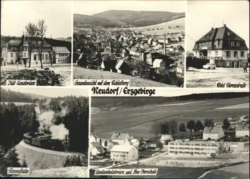 Neudorf Erzgebirge Neudorf Erzgebirge Diaetsanatorium Hotel Vierenstrasse Bimmelbahn x / Oberwiesenthal /Erzgebirgskreis LKR