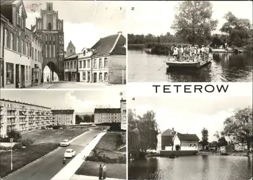 Teterow Mecklenburg Vorpommern Teterow Rostocker Tor Faehre Johannes-R.-Becher-Strasse Muehlenteich x / Teterow /Guestrow LKR