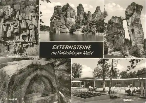 Externsteine Externsteine Kreuzabnahme Felsengrab Turmfelsen Gaststaette * / Detmold /Lippe LKR