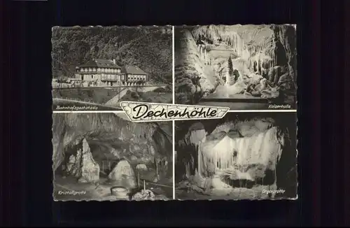 Dechenhoehle  Dechenhoehle  Bahnhofsgaststaette Kaiserhalle Kristallgrotte Orgelgrotte x / Iserlohn /Maerkischer Kreis LKR