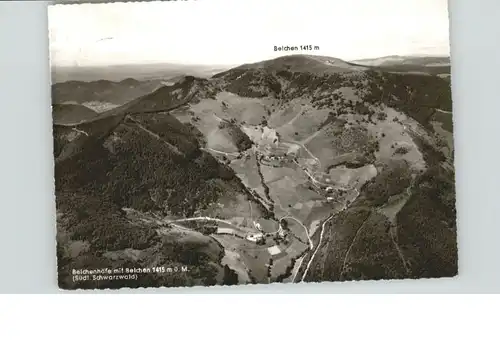 Belchenhoefe Belchenhoefe Belchen Schwarzwald Fliegeraufnahme x / Neuenweg /Loerrach LKR