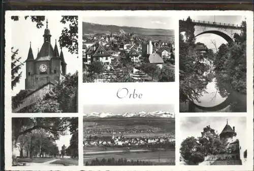 Orbe Orbe Bruecke Kirche  * / Orbe /Bz. Orbe