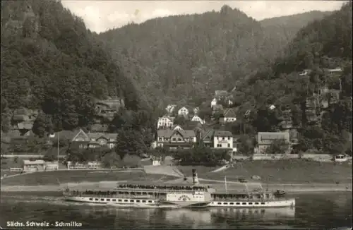 Schmilka Schmilka Dampfer Leipzig x / Bad Schandau /Saechsische Schweiz-Osterzgebirge LKR