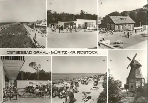 Graal-Mueritz Ostseebad Graal-Mueritz Broiler Gaststaette Milchbar Seestern Strand Windmuehle * / Seeheilbad Graal-Mueritz /Bad Doberan LKR